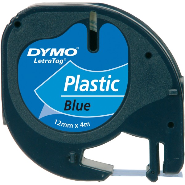 Nastro Dymo 12mm x 4m - 91205 (S0721650) nero-blu - 345571