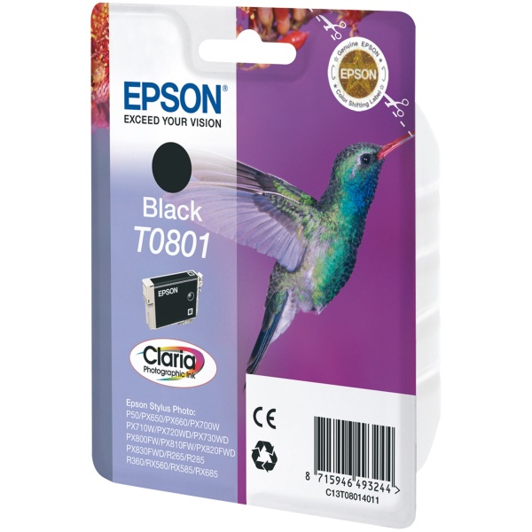 Cartuccia Epson T0801/blister RS (C13T08014011) nero - 381733