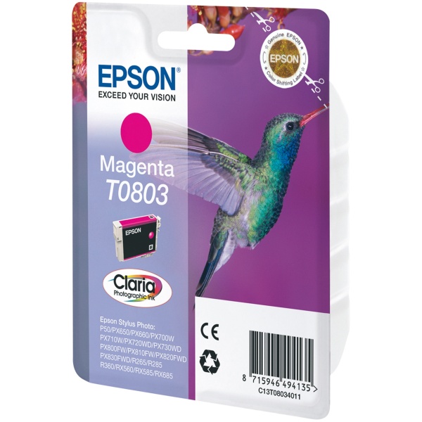 Cartuccia Epson T0803/blister RS (C13T08034011) magenta - 381759