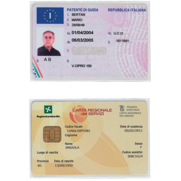 Porta cards Favorit - 8,5x5,4 cm - 2 spazi - 100500082 (conf.50)