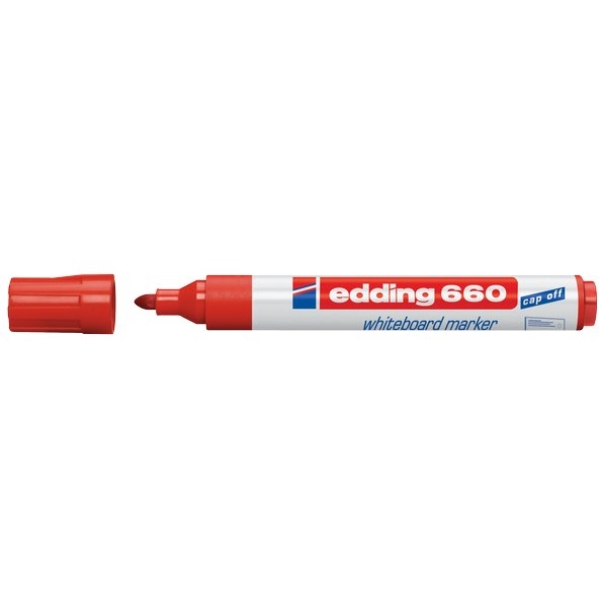 Marcatore per lavagna 660 Edding - rosso - 4-660 002