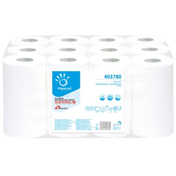 Asciugamani Papernet - 2 veli - 21,4 x 12,5 cm - 5,1 cm - 403780 (conf.12)