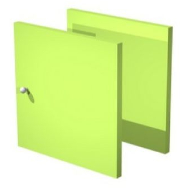 Set due antine Libreria caselle Maxicube Artexport - 32,2x32,1x1,6 cm - verde neon - 2a MaxC/V (conf.2)