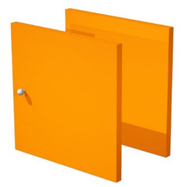 Set due antine Libreria caselle Maxicube Artexport - 32,2x32,1x1,6 cm - arancione - - 2a MaxC/O (conf.2)