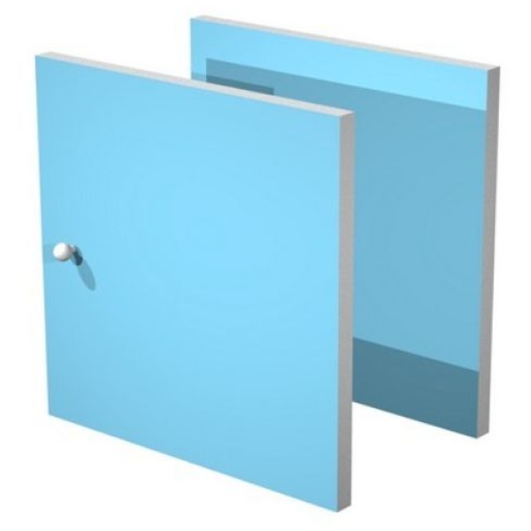 Set due antine Libreria caselle Maxicube Artexport - 32,2x32,1x1,6 cm - azzurro - 2a MaxC/A (conf.2)
