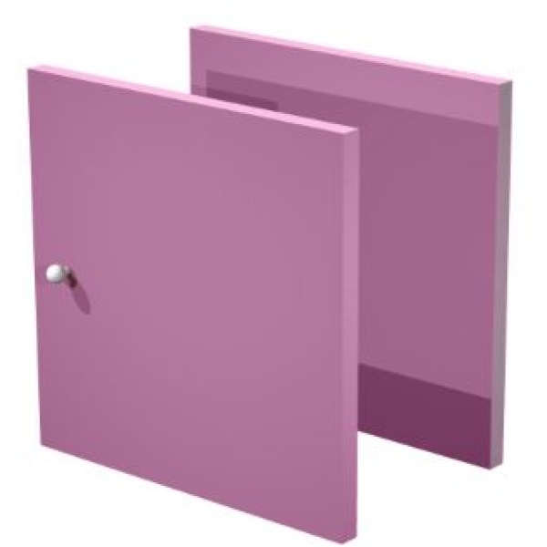 Set due antine Libreria caselle Maxicube Artexport - 32,2x32,1x1,6 cm - viola scarlatto (conf.2)