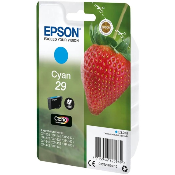 Cartuccia Epson T29/blister RS (C13T29824010) ciano - 409373