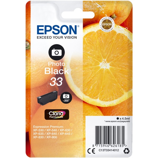 Cartuccia Epson T33 (C13T33414012) nero fotografico - 409446