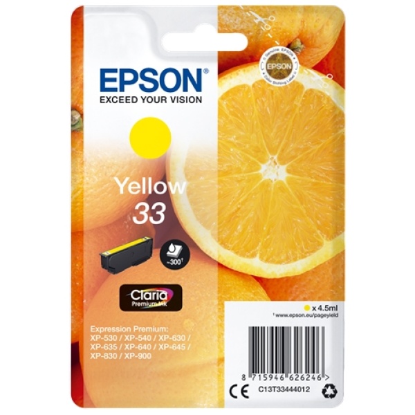 Cartuccia Epson T33 (C13T33444012) giallo - 409462