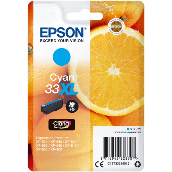 Cartuccia Epson T33XL (C13T33624012) ciano - 409498