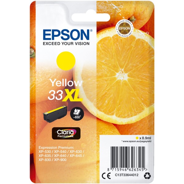 Cartuccia Epson T33XL (C13T33644012) giallo - 409505