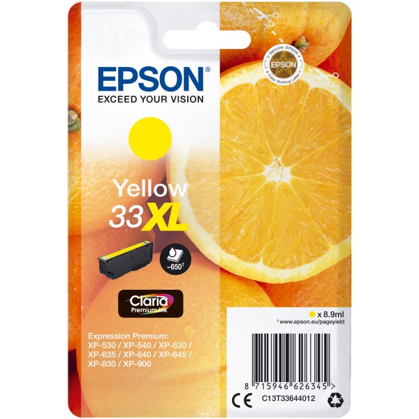 Cartuccia Epson T33XL (C13T33644012) giallo - 409505