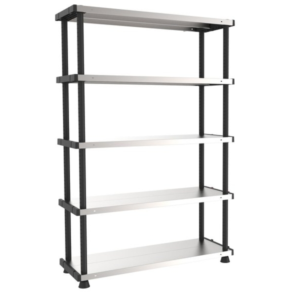 Scaffalature metallo e plastica Terry Store Age - nero+metallo - 1002764