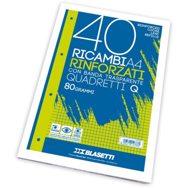 Ricambi rinforzati Blasetti - A4 - 4 mm - 2333 (conf.40)