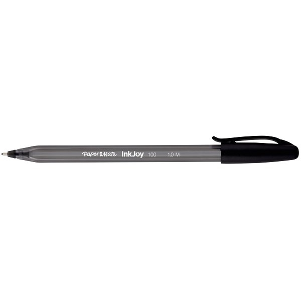 Sheaffer 100 Penna A Sfera, Fusto Nero Laccato E Cappuccio In Cromo Spazzolato, Punta Media, Confezione Regalo