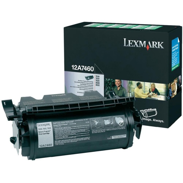 Toner Lexmark 12A7460 nero - 506898