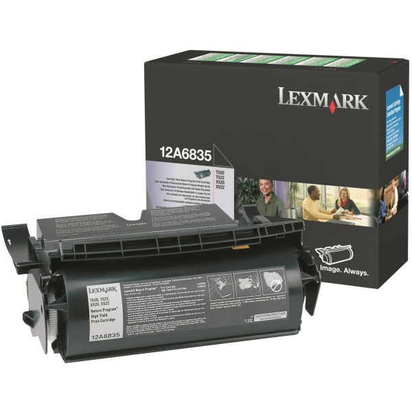 Toner Lexmark 12A6835 nero - 553982