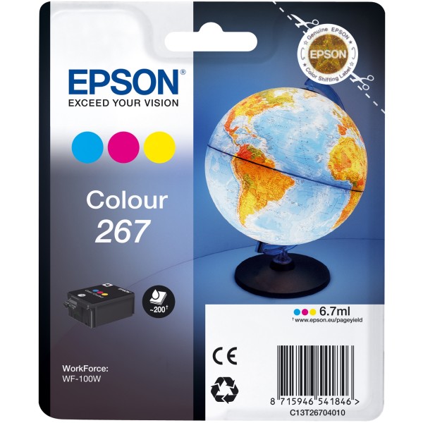 Cartuccia Epson 267 (C13T26704010) 3 colori - 600131