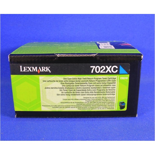 Toner Lexmark 702XC (70C2XC0) ciano - 601346