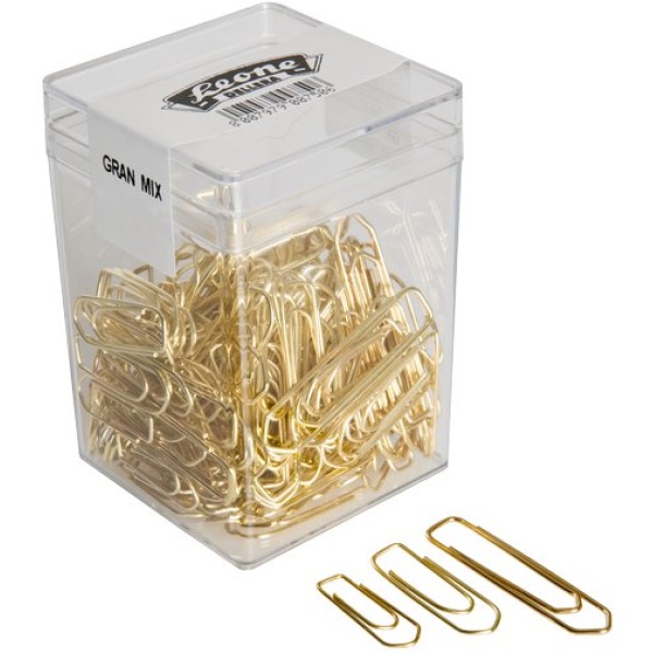 500 Fermagli Metallizzati Colorati - Graffette N&deg;4, 32mm, Made In Italy