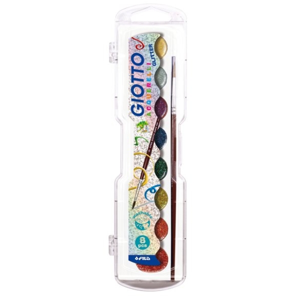 Acquerelli Giotto - glitter - 331200 (conf.8)