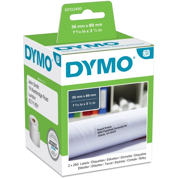 Etichette Dymo 89x36 mm - 99012 (S0722400) bianco - 603055