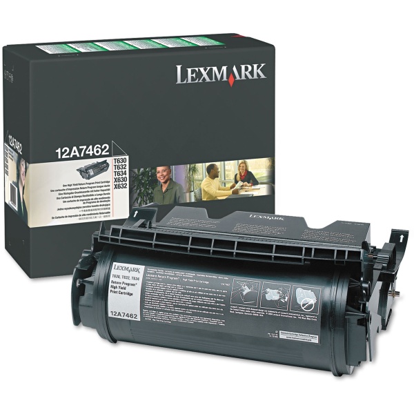 Toner Lexmark 12A7462 nero - 734747