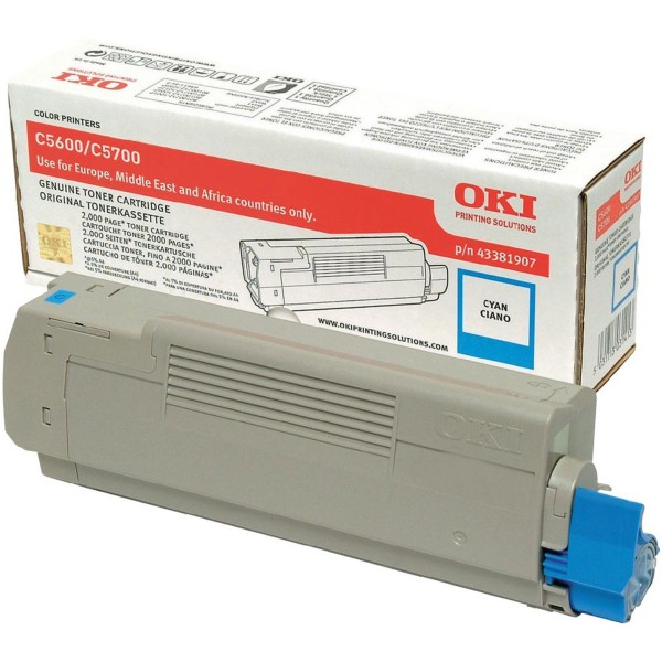 Toner Oki 43381907 ciano - 781098
