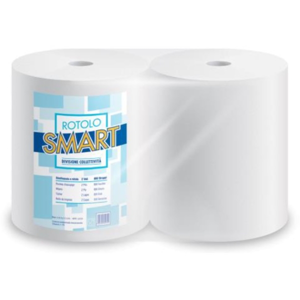 ROTOLONI CARTA MULTIUSO PURA CELLULOSA 800 STRAPPI ASCIUGATUTTO BOBINA - Foto 2