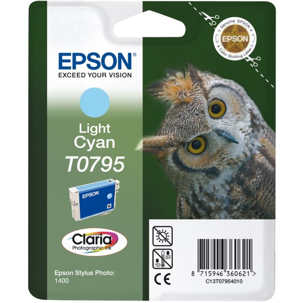 Cartuccia Epson T0795/blister RS (C13T07954010) ciano chiaro - 872952