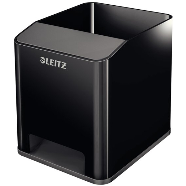 Portapenne Leitz - 9 x10,1x10 cm - nero/grigio - 53630095