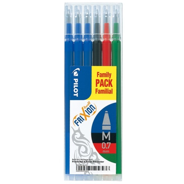 Refill Frixion Ball Pilot Value Pack - assortiti - 006649 (conf.6)