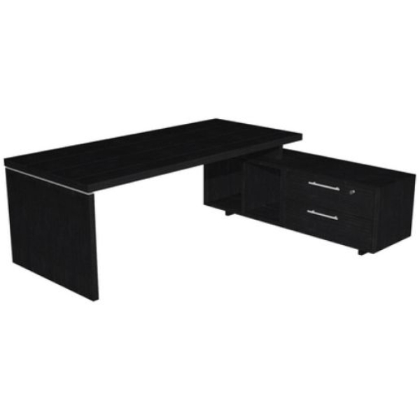 Postazione manageriale Artexport Flora - nero venato - L225 P170 H74 CM - 902RIT/8
