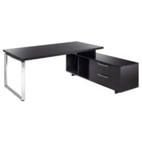 Postazione manageriale Artexport Flora - nero venato - L195 P170 H74 CM - 901RIT/M/8