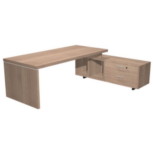 Postazione manageriale Artexport Flora - noce arabis - L195 P170 H74 CM - 901RIT/K