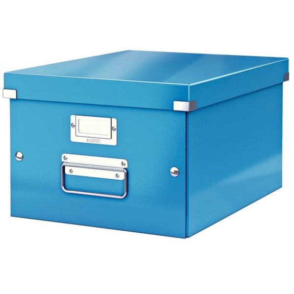 Scatole archivio Click &amp; Store Leitz - A4 - azzurro - 28,1x20x37 cm - 60440036