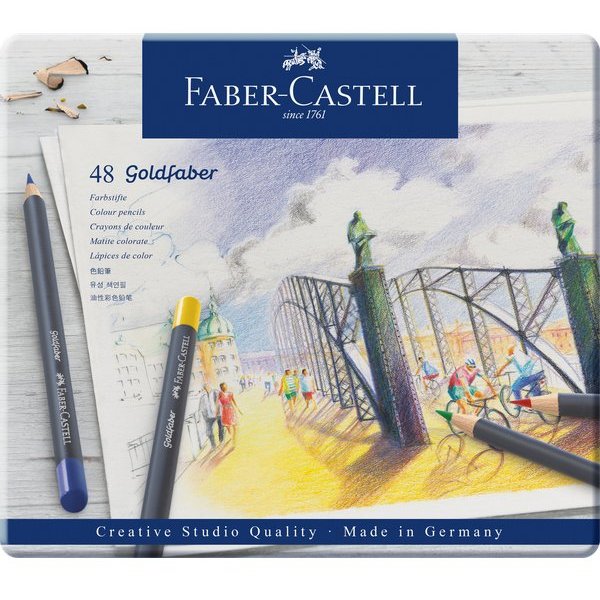 Astuccio matite colorate GOLDFABER Faber Castell - 3,3 mm - 114748 (conf.48)