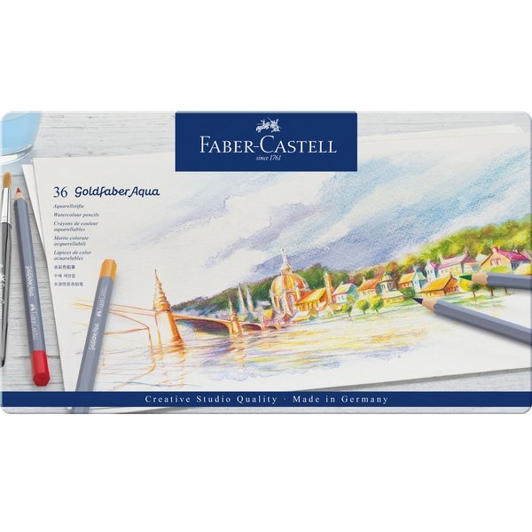 Astuccio matite colorate GOLDFABER AQUA Faber Castell - 3,3 mm - 114636 (conf.36)