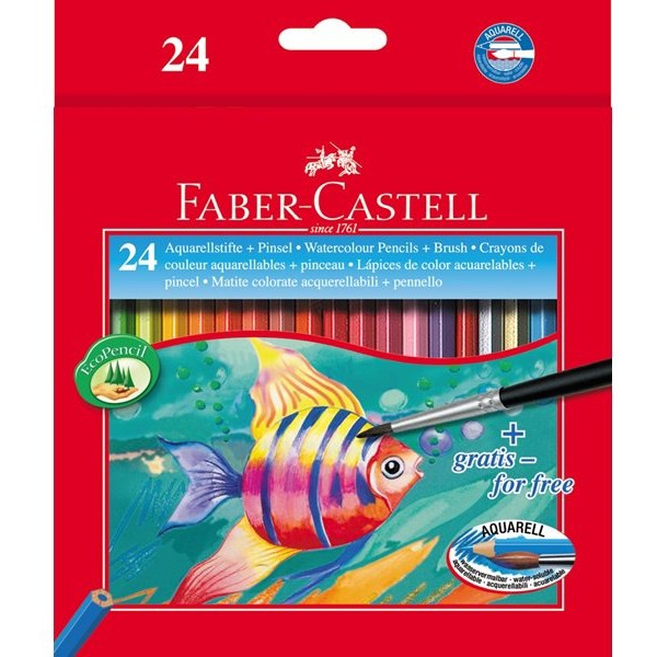 Astuccio matite acquerellabili Faber Castell - 3,3 mm - 114425 (conf.24)
