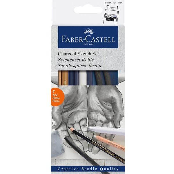 Goldfaber Carboncino Sketch Set Faber Castell - carboncino - 114002 (conf.6)