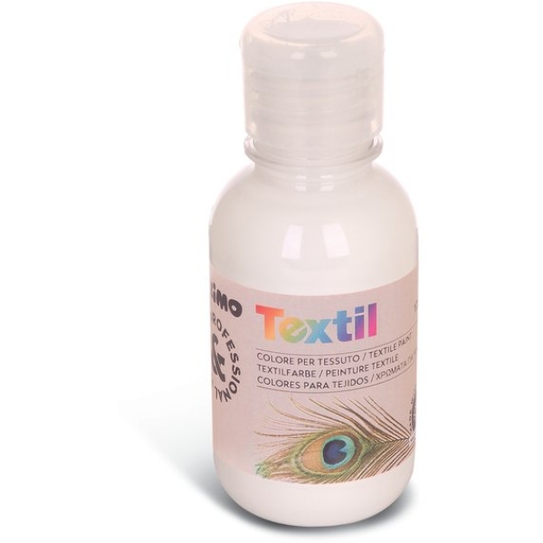 Colore per tessuto Primo - 125 ml - bianco - 410TX125100