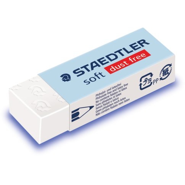 Gomma Per Cancellare Staedtler Mars Plastic - Confezione Da 20 Pezzi, Bianca - Foto 5