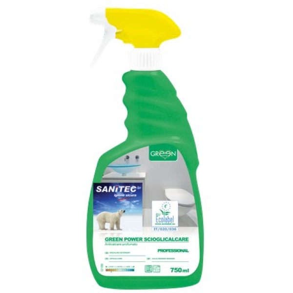 Detergente ecologico scioglicalcare per bagni Sanitec - 750 ml - 3103