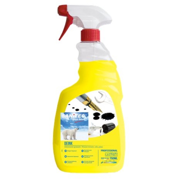 Detergente per inchiostri colla e grasso Sanitec - 750 ml - 1884-S