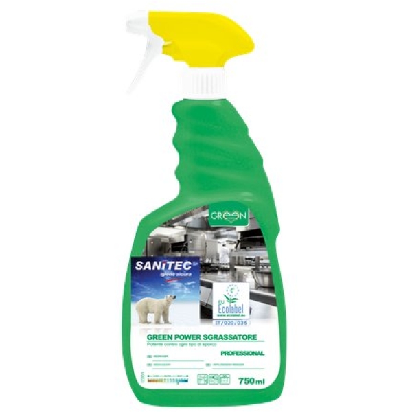 Sgrassatore ecologico superfici professionale Green Power Sanitec 750 ml 3101 - 939536