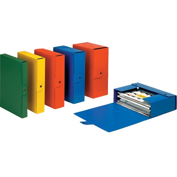 Scatole portaprogetti Eurobox Esselte - dorso 10 cm - 25x35 cm - blu - 390330050 (conf.5)