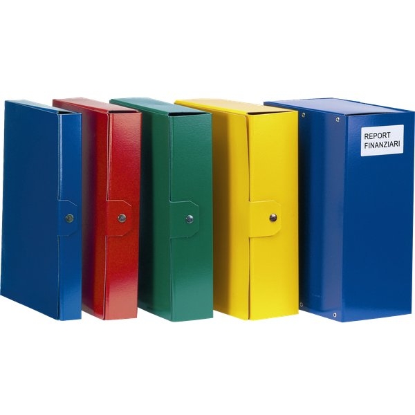 Scatole portaprogetti Delso Order Esselte - dorso 8 cm - 25x35 cm - blu - 390388050 (conf.5)