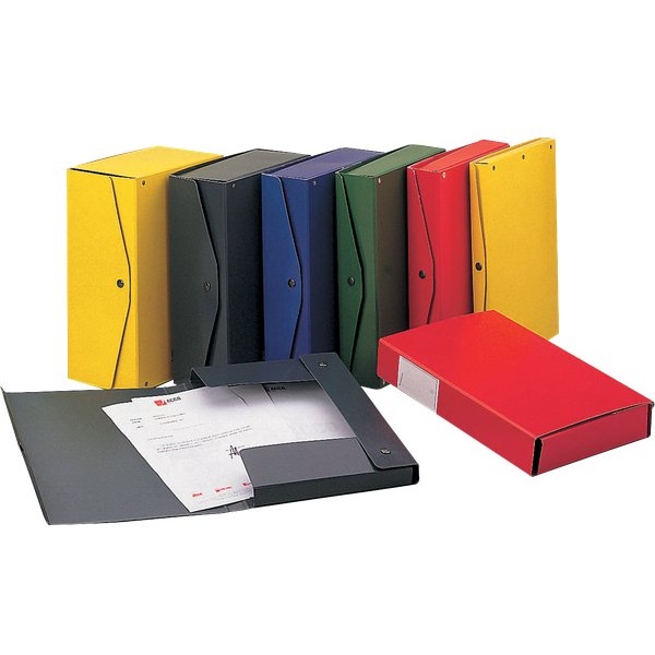 Scatola archivio Project King Mec - dorso 4 cm - 25x35 cm - blu - 00023304 (conf.5)