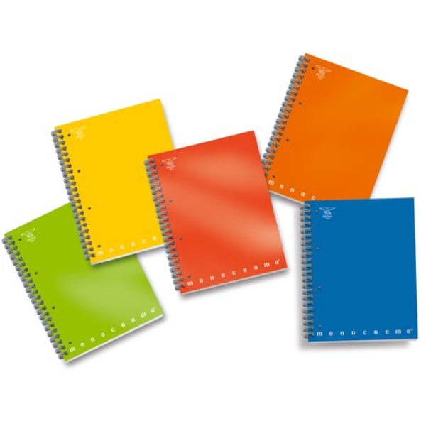 12 Quaderni Color 80 A5 - Rigatura Q Con Margini, Carta 80g/mq