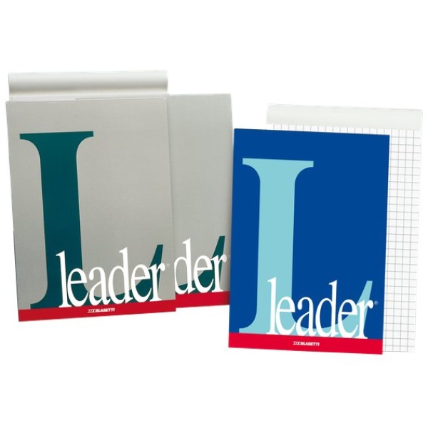 Blocchi collati Leader Blasetti - A4 - bianco - 90ff - 1109 (conf.5)